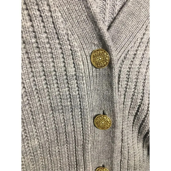 Womens Bobbie Brooks Cardigan Thick Acrylic Layering Office Career Teacher - Picture 3 of 6